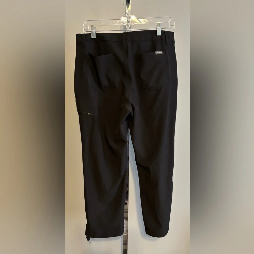 Eddie Bauer STRETCH Ripstop‎ CROP Pant Black Size 8
